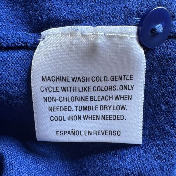 Charter Club Women's Cardigan Button Royal Blue Size Extra Large Soft Casual - Picture 10 of 10